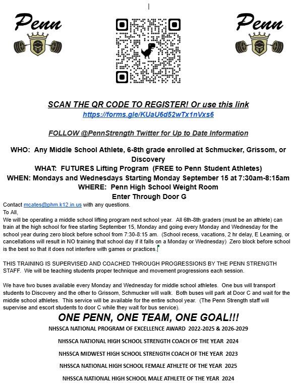 FUTURES IS BACK!!! MONDAY SEPTEMBER 15!  Registration information below.