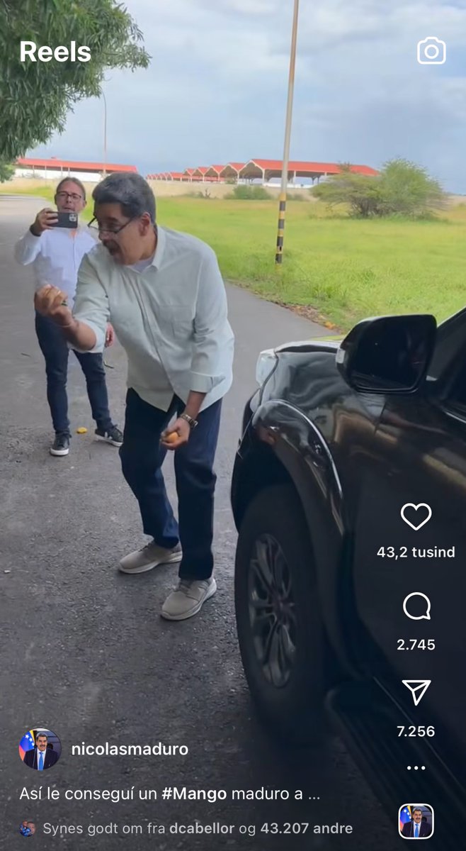 While #Venezuela goes hungry, the dictator plays with his food: instagram.com/reel/DMQkBOvJD…