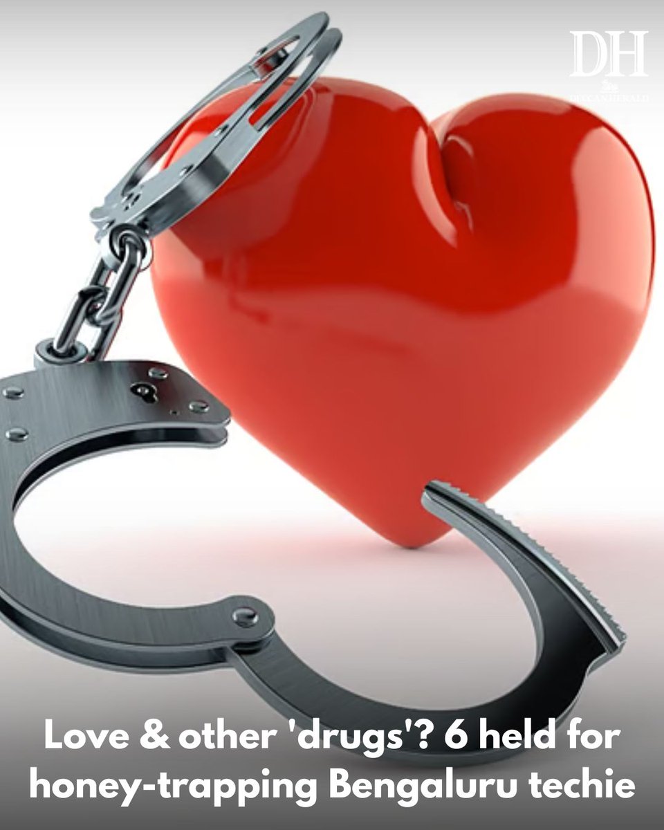 DeccanHerald's tweet image. A former bar dancer is among six people arrested in northern #Bengaluru for extorting Rs 2 lakh from a techie through a honey trap, police said.
#BengaluruNews #Crime
ow.ly/pZtt50Wwcoy
