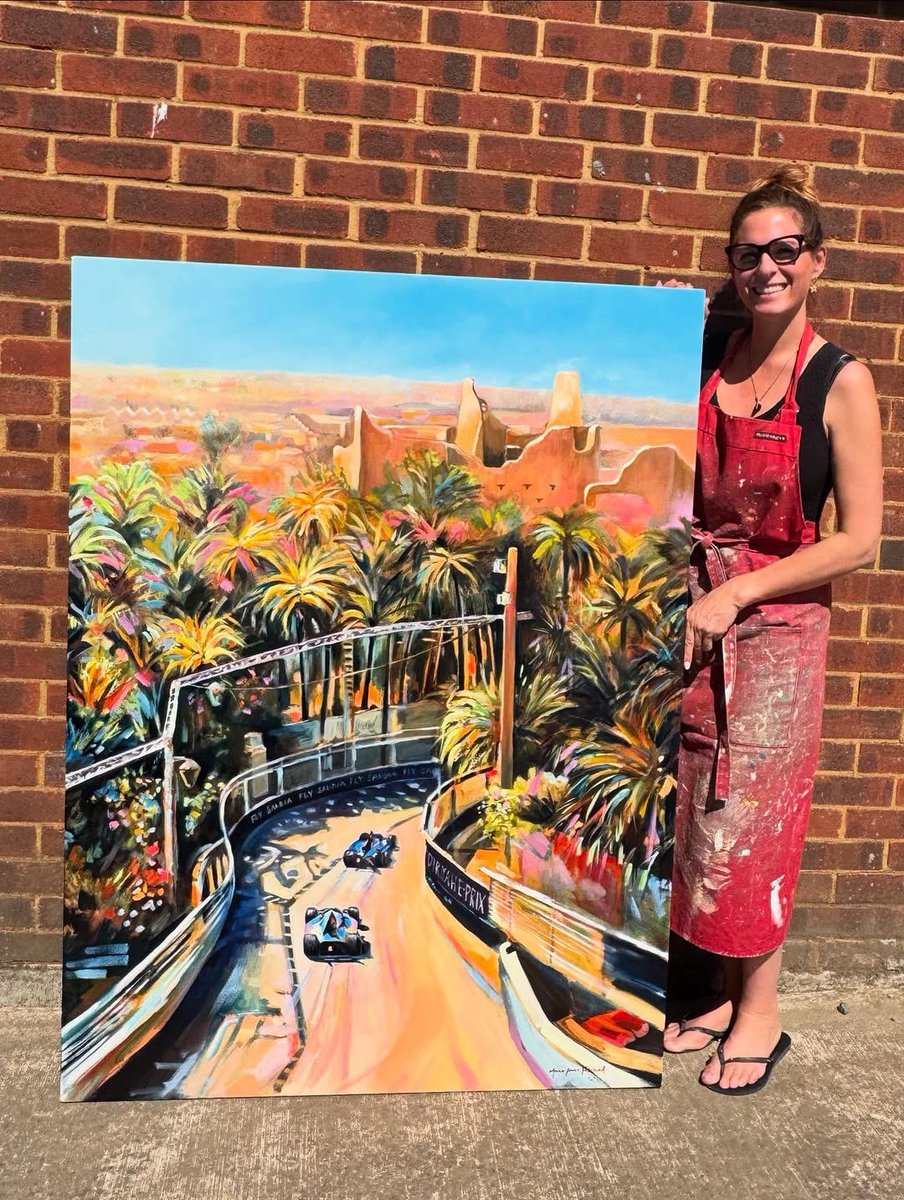 Delta House Studios (@deltahstudios) on Twitter photo Recently finished oil painting of the Diriyah E-Prix by <a href="/alfelstead/">Anna-Louise Felstead</a> (Studio 8) commissioned by one of her Saudi Clients who owns the company that built the track including the F1 track in Jeddah!!
.
.
#eprix #f1 #saudi #saudiarabia #motorsport #motorracing #cars #diriyah #art Recently finished oil painting of the Diriyah E-Prix by <a href="/alfelstead/">Anna-Louise Felstead</a> (Studio 8) commissioned by one of her Saudi Clients who owns the company that built the track including the F1 track in Jeddah!!
.
.
#eprix #f1 #saudi #saudiarabia #motorsport #motorracing #cars #diriyah #art
