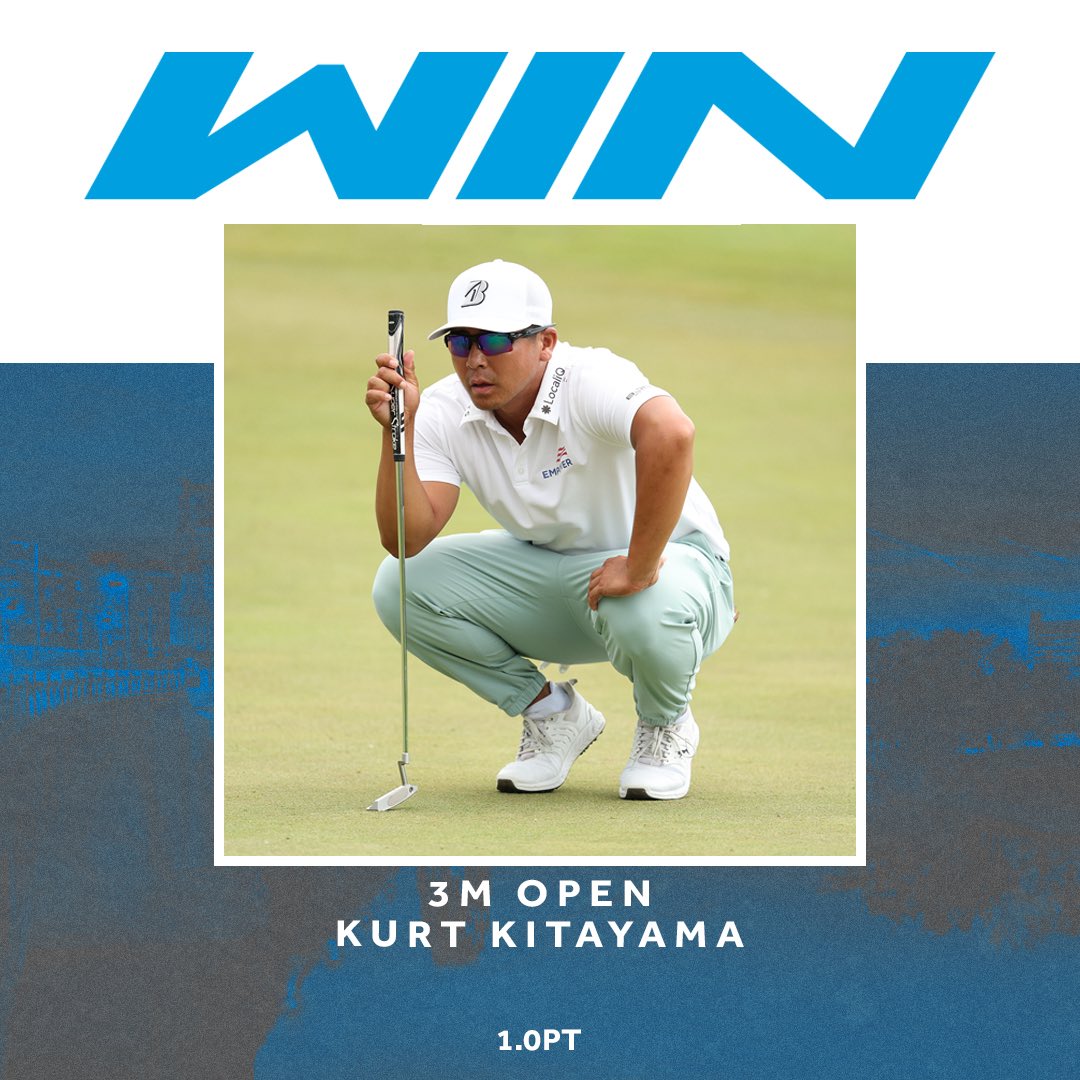 Kitayama rolled in 20 birdies on the weekend earning his second PGA TOUR victory! He trusted the 1.0PT and walked away with the 3M Open trophy.