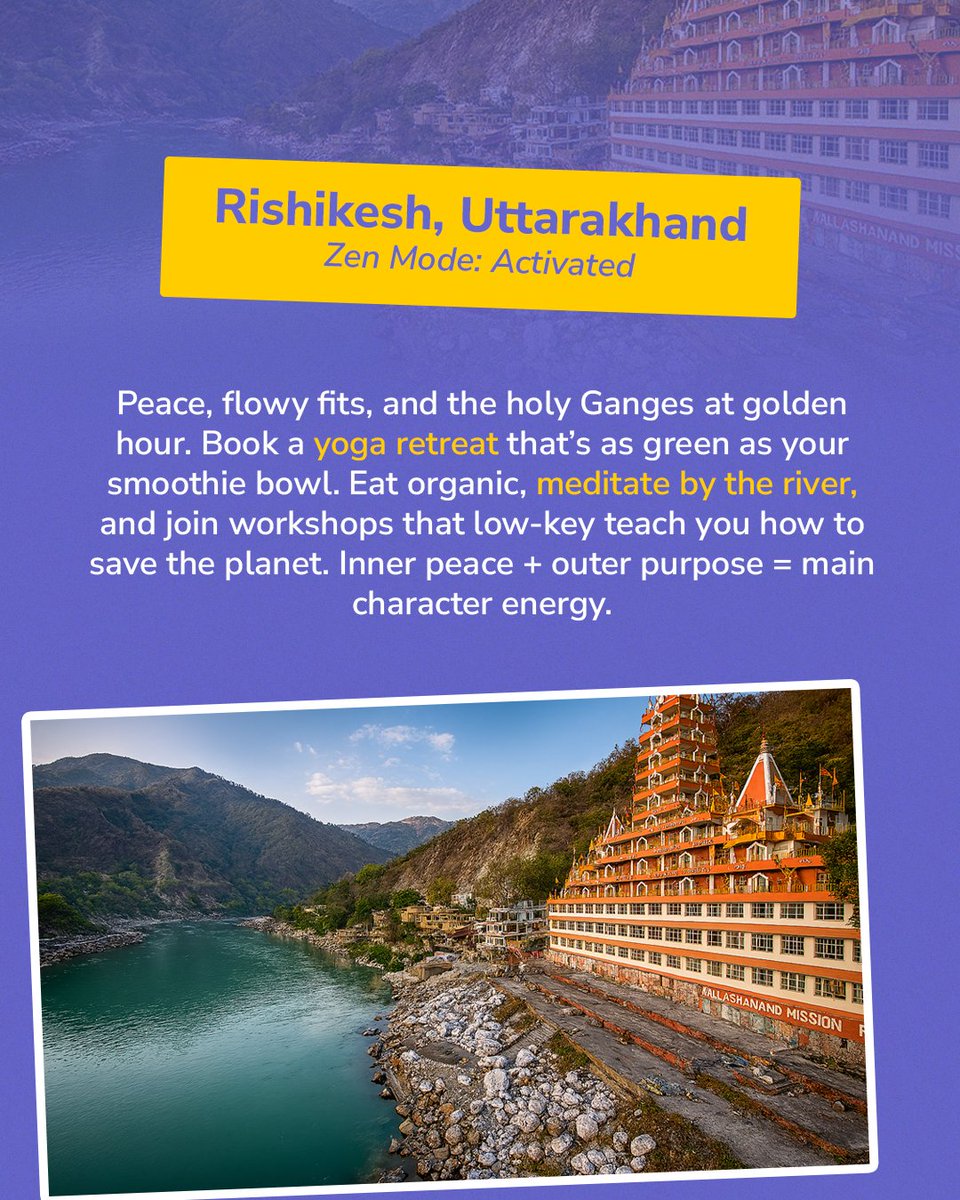 gostopsofficial's tweet image. Being a sustainable traveller isn’t just about saying no to plastic straws. It’s about the choices you make - from where you stay to what you eat.

#GoStops #GoMoreBeMore #LongWeekend #SoloTravel #Travel #Trip #Travelling #Adventures #India #Explore #Hostel #AffordableStay