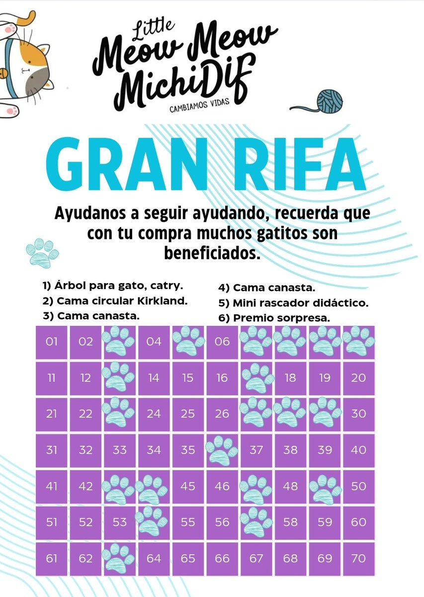 Buenos días a todos! 

Seguimos con nuestra rifa para poder cubrir pendientes con los niños. Nos echan una garrita dando RT por favor y si les es posible compartiendo en sus redes y estados de WhatsApp. 🙏🥹