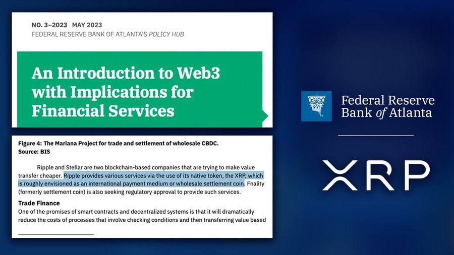 XRP_Avengers's tweet photo. BOOOOOOOOOOOOOOOM!!! 💥

🚨 Breaking! Atlanta Fed mentions $XRP for the first time, calling it an "international payment medium or wholesale settlement currency"!

#XRP will power the world https://t.co/cPatAnoNSe