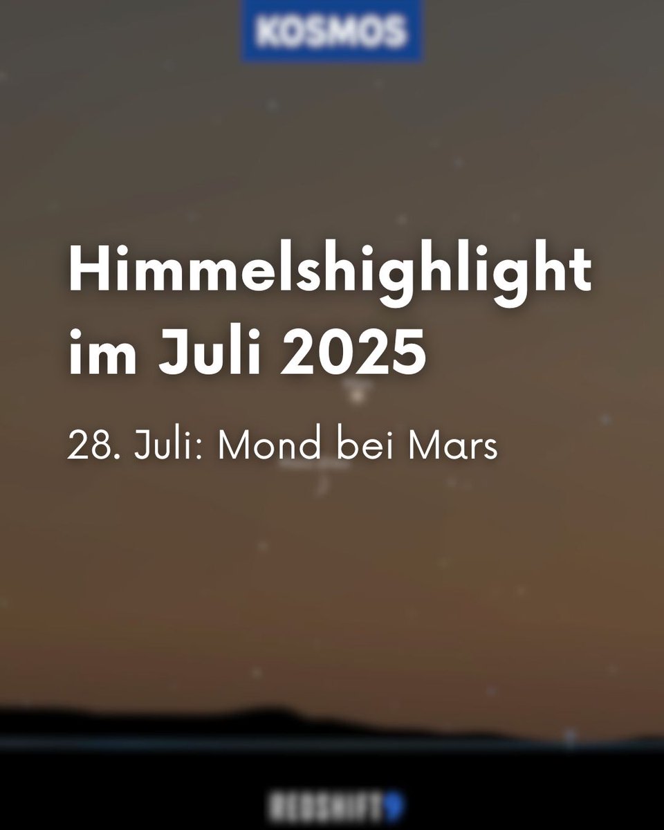 Mars gibt seine Abschiedsvorstellung und entschwindet langsam vom Abendhimmel. Vorher stattet ihm der Mond allerdings noch mal einen Besuch ab. Wann und wie ihr die beiden heute Abend sehen könnt, erfahrt ihr unter shorturl.at/rOrZR #himmelsjahr