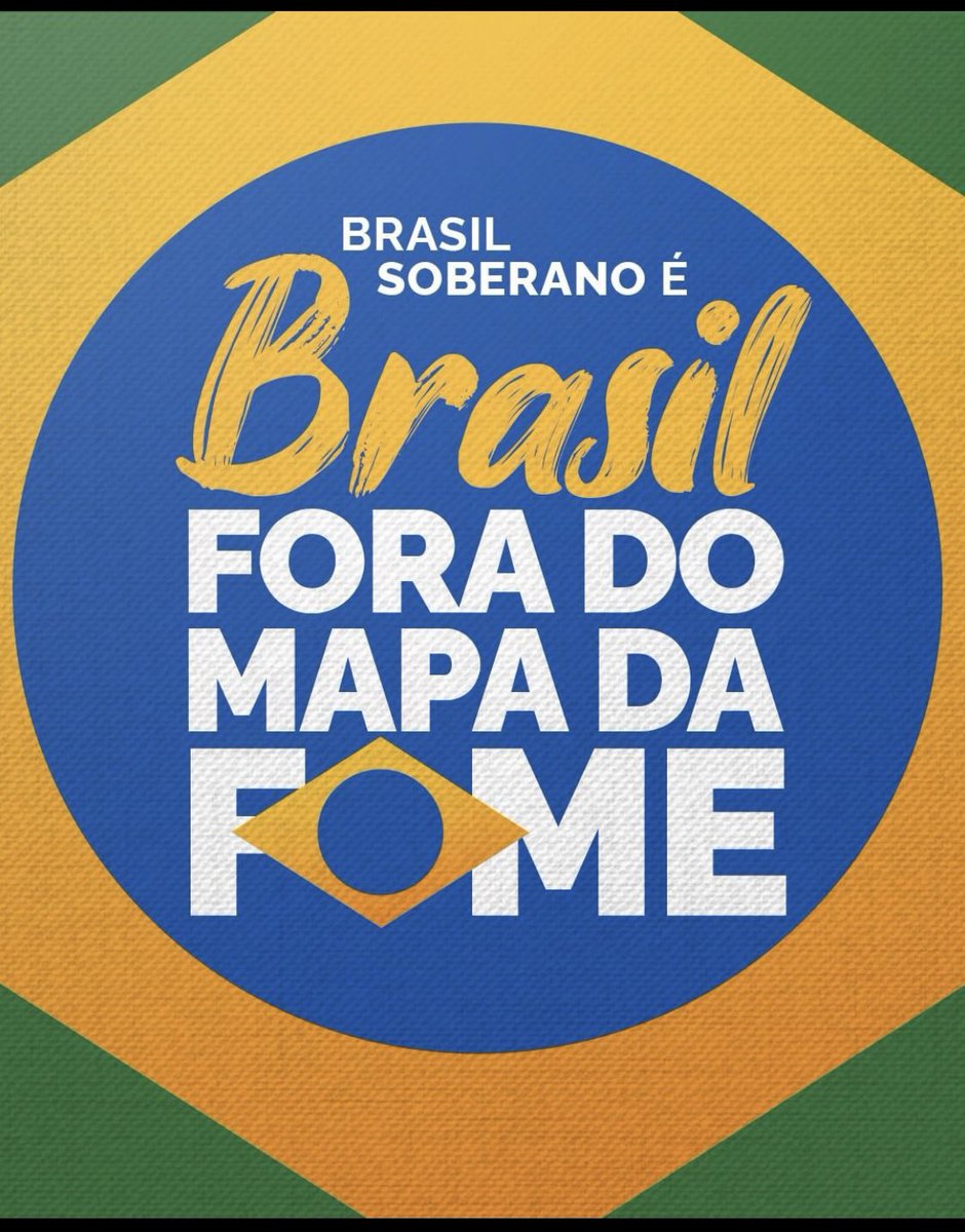SOBERANIA É INEGOCIÁVEL 
BRASIL SEM FOME 

PRA CIMA ESQUERDA 🔝