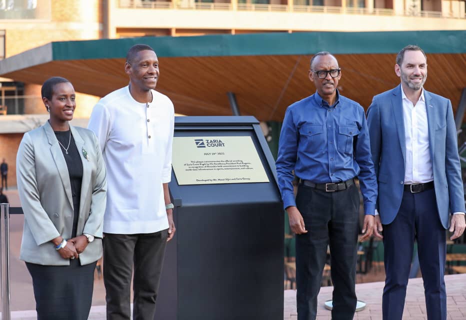 kigalitoday's tweet image. AMAFOTO - Icyanya kizwi nka Zaria Court Kigali cyafunguwe ku mugaragaro na Perezida Kagame ari kumwe na Masai Ujiri, cyitezweho guteza imbere ibikorwa bya siporo, umuco n’imyidagaduro.
