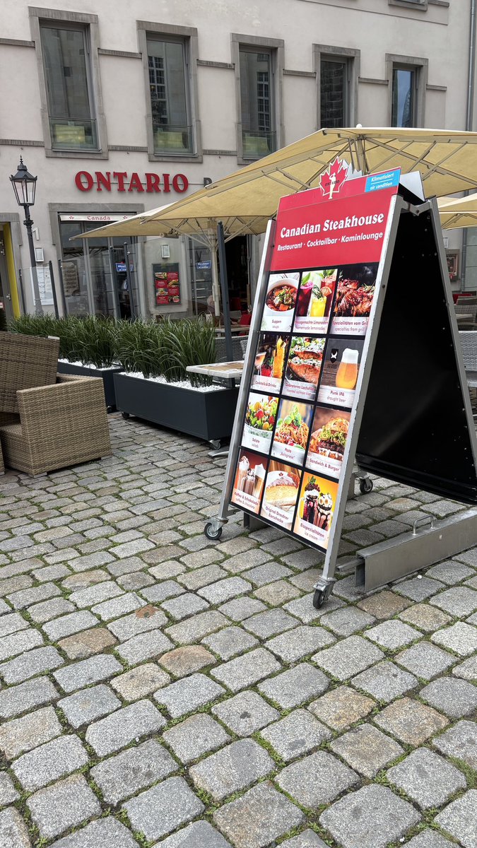 MsLutzmann's tweet image. Today I bring you Canadian Food in Germany. I am a sucker for Frittenwerk (it’s a chain) and now that they have touchscreens for ordering I don’t have to be embarrassed about ordering poutine with falafel (for vegetarian protein!) on top. So Canadian. I didn’t eat at Ontario. 🇨🇦