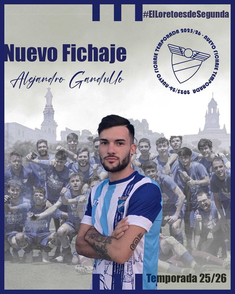 📢📢Presentamos a nuestro cuarto fichaje en el día de hoy.

🔵 Alejandro Gandullo.

Canterano del club y en su trayectoria equipos como Tomares DH Juv, Mérida, Rociera y Dos Hermanas 1971.

📈Gandullo aportará al equipo gol y lucha incansable en la punta de ataque.