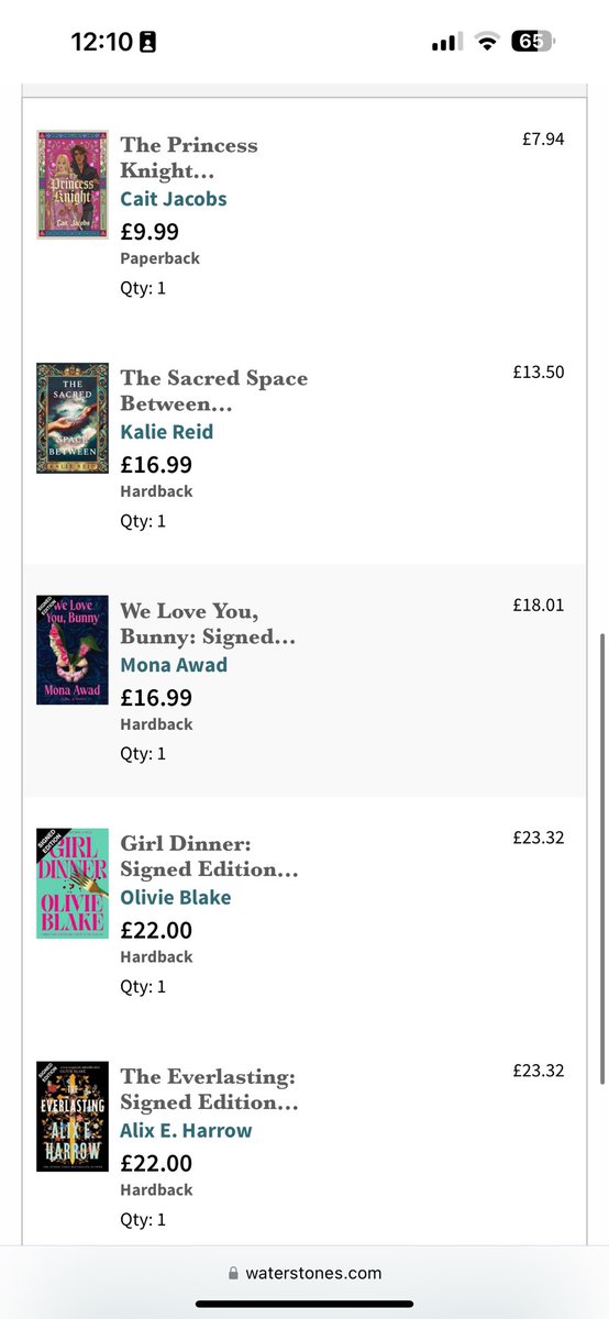 iichliwsith's tweet image. waterstones preorder sale got me in a moment of weakness…
