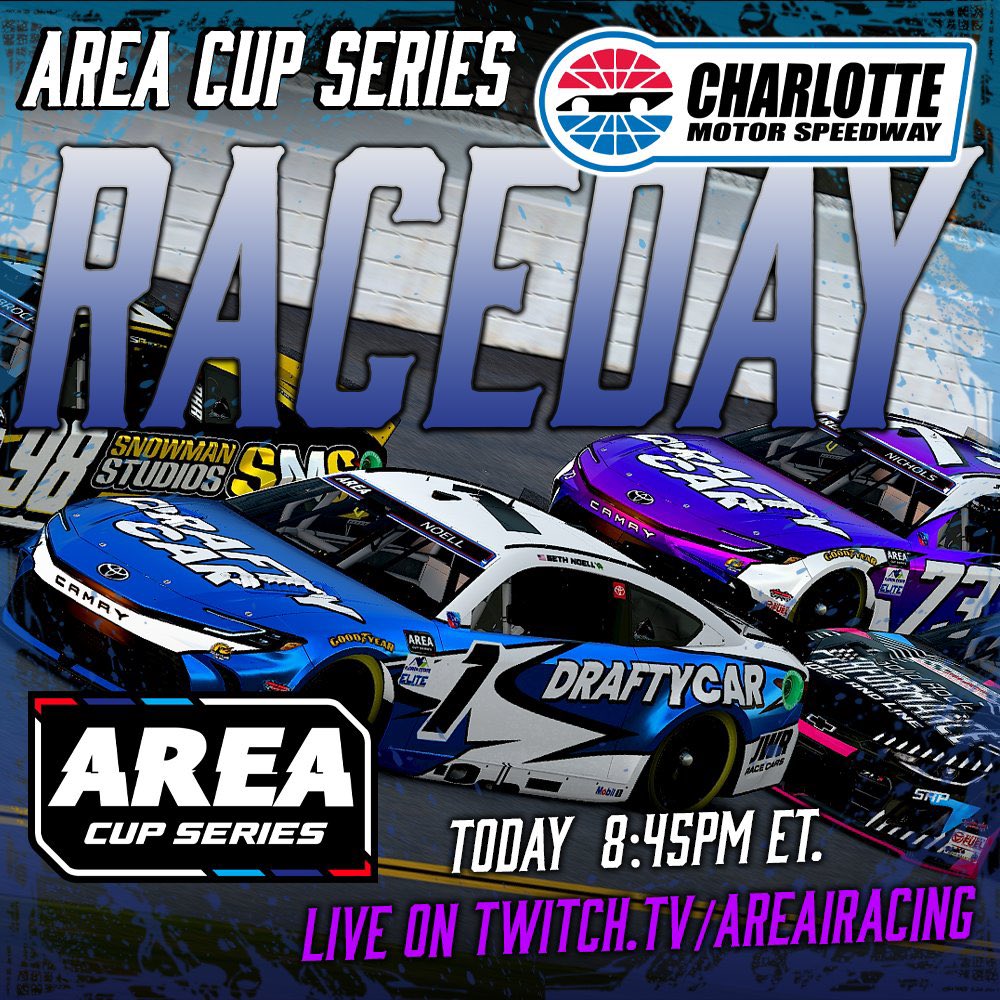 ⚪️ IT’S AREA CUP SERIES RACE DAY!

We crown our Season 7 AREA Cup Series champion tonight in Charlotte. Who’s your pick to take home the trophy? 🏆 

⏰ 8:45pm ET
📺 youtube.com/idkplayer