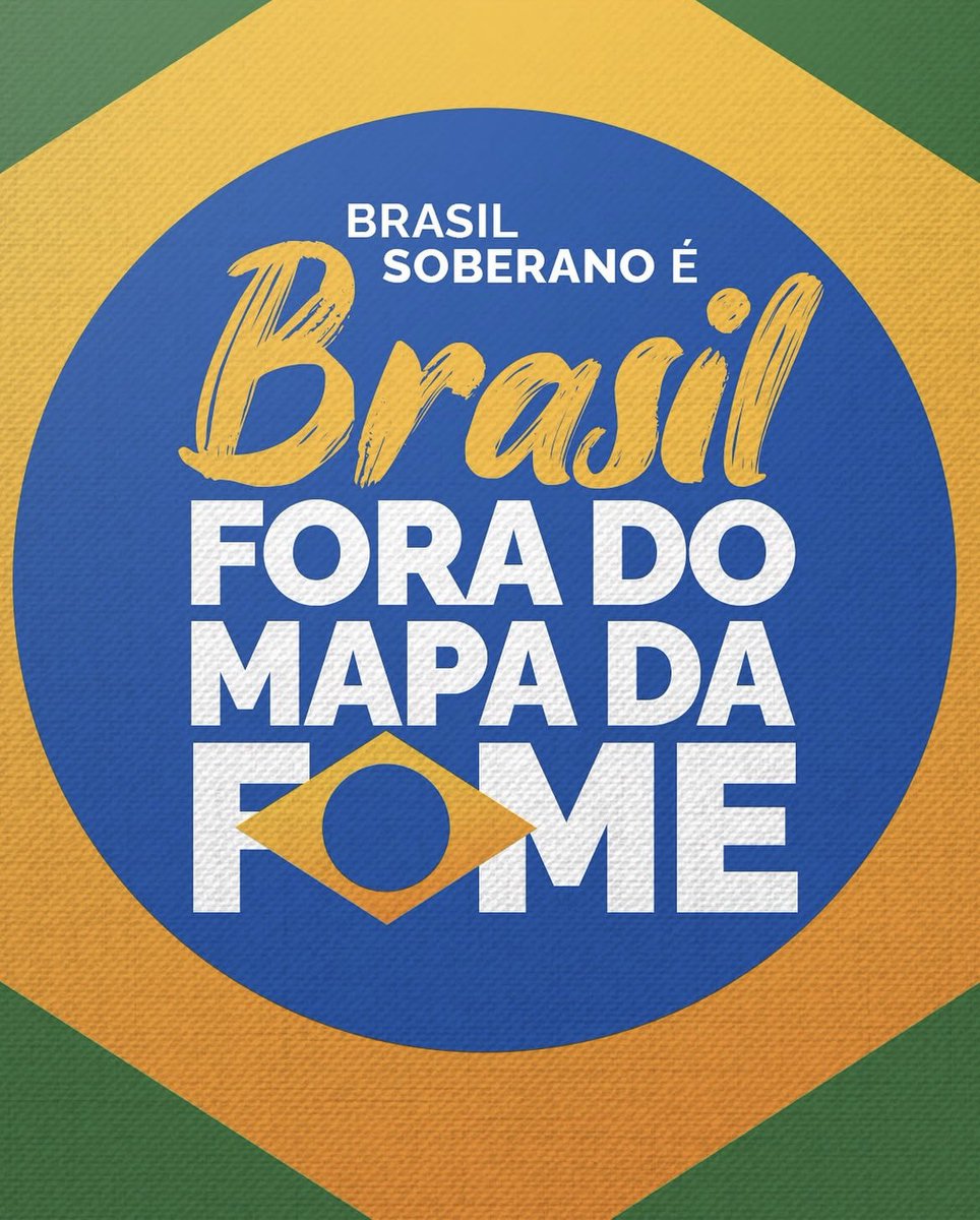 O Brasil está, oficialmente, fora do Mapa da Fome! 🥹🍛

A ONU reconheceu que, entre 2022 e 2024, conseguimos reverter um cenário grave de insegurança alimentar. Só em 2023, 24,4 milhões de pessoas voltaram a se alimentar três vezes ao dia. 

É como se, diariamente, a população