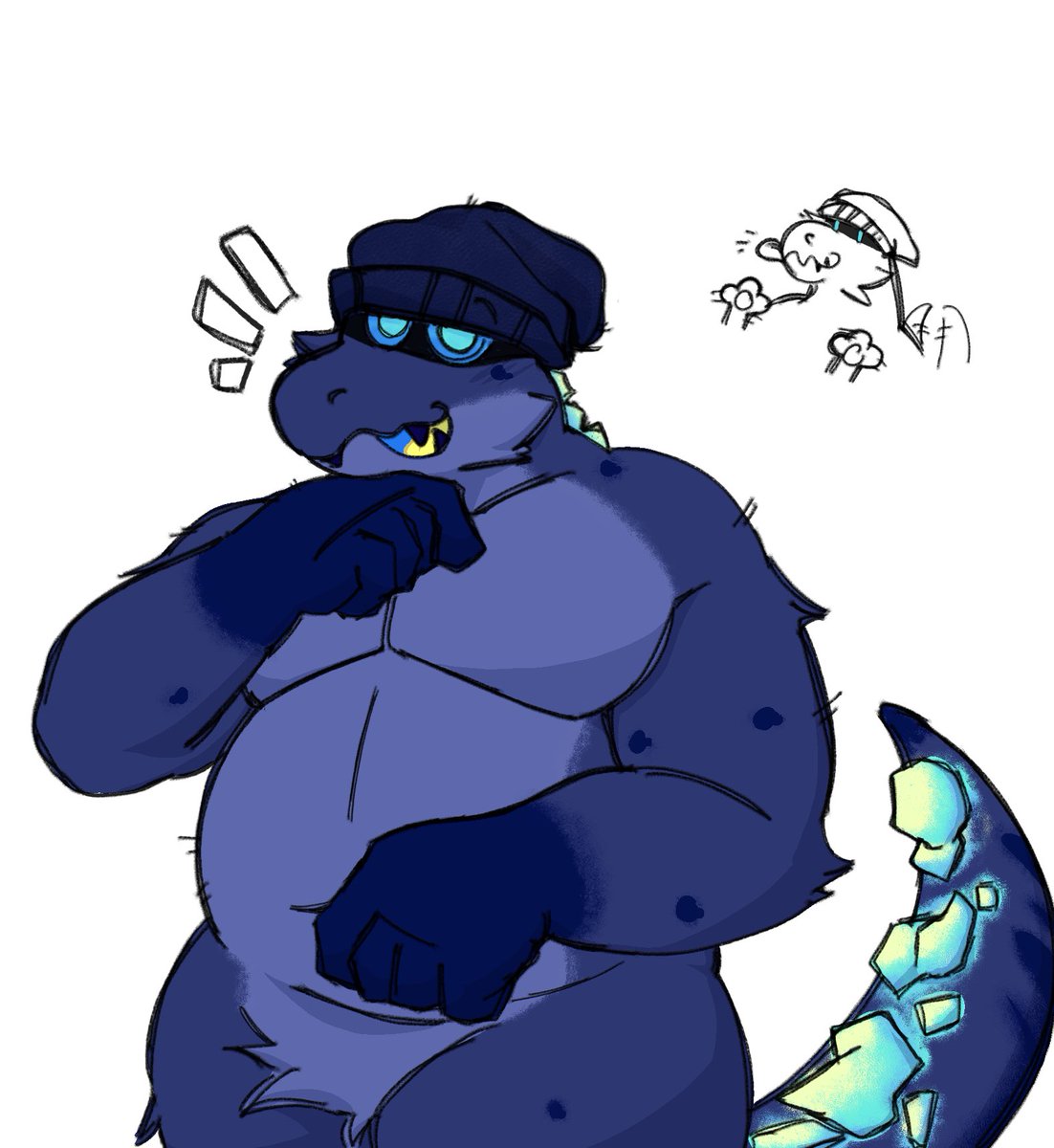 Chonky Dino happy to see you

#furry #furryartwork