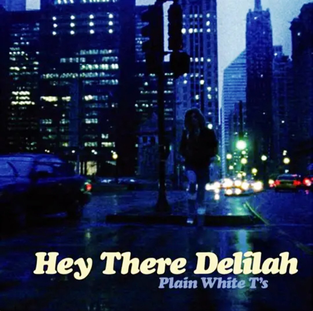 Name another song that mentions the word "There." 🎶
Written by Tom Higgenson in 2002 and first released by Plain White T's as an EP in 2006, the 2007 re-release of the song "Hey There Delilah" hit #1 on the Billboard Hot 100 on July 28, 2007. Higgenson wrote the song after