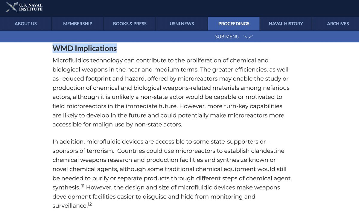 June 2019...

'Microfluidics is chip-scale chemistry involving the study and  manipulation of small quantities of fluids, at or below the microliter  (1/1000th of a milliliter) level. Microfluidic devices, such as  microreactors, flow fluids within very small spaces, typically in