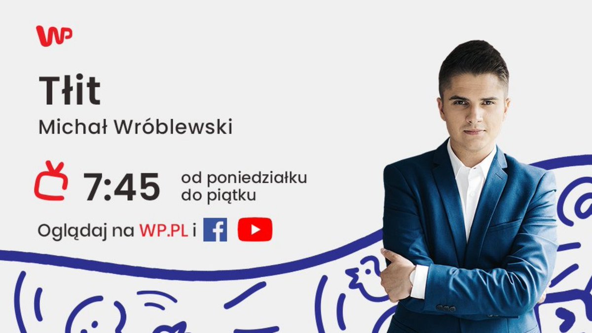 Jutro o godz. 7⃣:4⃣5⃣ gościem <a href="/wroblewski_m/">Michał Wróblewski</a> będzie Krzysztof Szczucki (<a href="/KrzSzczucki/">Krzysztof Szczucki</a>), <a href="/pisorgpl/">Prawo i Sprawiedliwość</a>. 

Zapraszamy do oglądania programu #Tłit na stronie głównej wp.pl i w kanałach społecznościowych <a href="/wirtualnapolska/">Wirtualna Polska</a>
