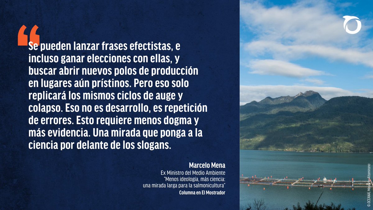 El debate sobre la salmonicultura debe alejarse de la polarización ideológica y centrarse en la evidencia científica y la sostenibilidad a largo plazo. 

@MarceloMena, Ex Ministro de Medio Ambiente, aboga por regulaciones claras que aseguren estabilidad ambiental, social y