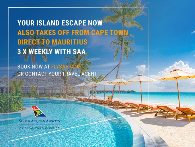 TravelPRNews.com (@travelprnewscom) on Twitter photo #SAA Expands Regional Network with First Nonstop Service Connecting #CapeTown and #Mauritius travelprnews.com/south-african-… <a href="/flysaa/">SAA - South African Airways</a> #SAA Expands Regional Network with First Nonstop Service Connecting #CapeTown and #Mauritius travelprnews.com/south-african-… <a href="/flysaa/">SAA - South African Airways</a>
