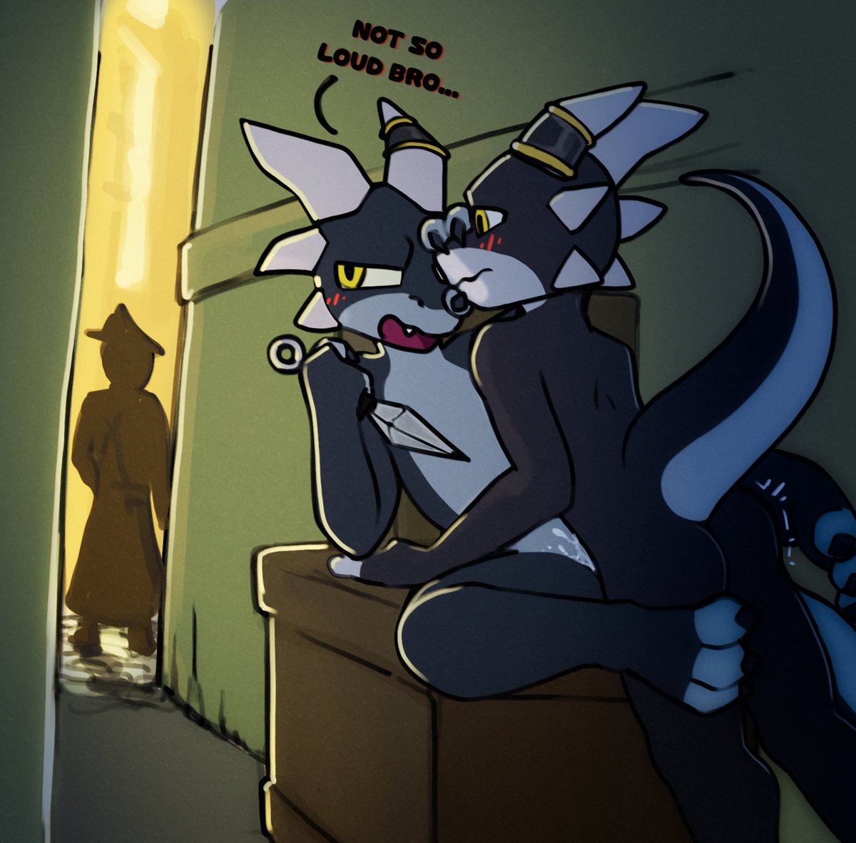 Not while on the job!

CW: Twincest

// 1 Hour Sketch //