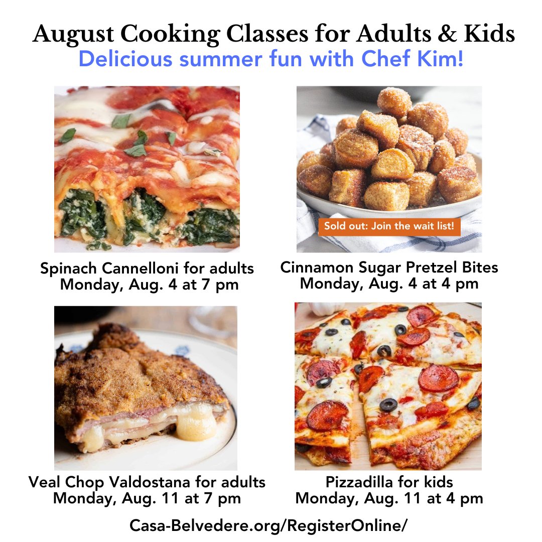 Casa Belvedere (@casa_belvedere) on Twitter photo Delicious fun <a href="/CasaBelvedere/">Gina Biancardi</a> in August! Spaces are still available for adult and children cooking classes; Details & Register: bit.ly/3IIbXJR
#TheItalianCulturalFoundation #StatenIsland #NYC #ThingsToDoInNYC #Italian #Italy #Cooking #Classes #LearnToCook #FunWithFriends Delicious fun <a href="/CasaBelvedere/">Gina Biancardi</a> in August! Spaces are still available for adult and children cooking classes; Details & Register: bit.ly/3IIbXJR
#TheItalianCulturalFoundation #StatenIsland #NYC #ThingsToDoInNYC #Italian #Italy #Cooking #Classes #LearnToCook #FunWithFriends