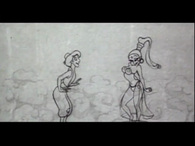 The early designs for #Aladdin had him look a little younger. "Friend Like Me" was the first sequence to be animated, and the early design can be glimpsed at a few points. However, certain shots of Al were *still* reanimed where his early design was even more noticeable.