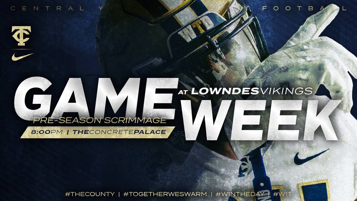 Jacket Nation STAND UP, it’s Game Week once again! This Friday night we’re taking our talents to Valdosta to face the Lowndes Vikings at The Concrete Palace. Kickoff is set for 8pm, come early, stay late and BRING THE JUICE!

#TheCounty #TogetherWeSwarm #W1NTHEDAY #W1T