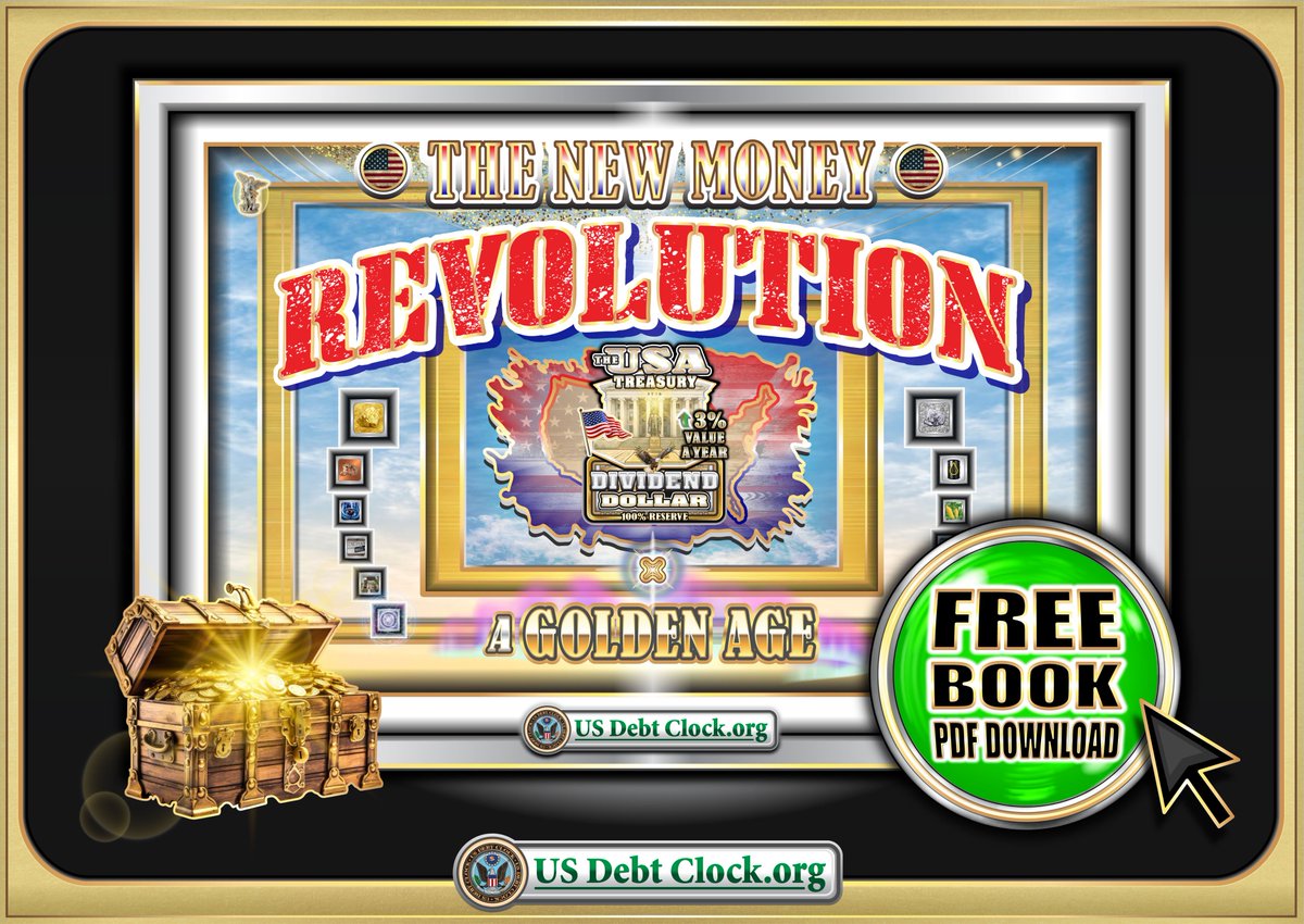 USDebtClock_org's tweet image. 🇺🇸 FREE BOOK 🇺🇸
🪙 The New Money Revolution 🪙
usdebtclock.org/book/The-New-M…