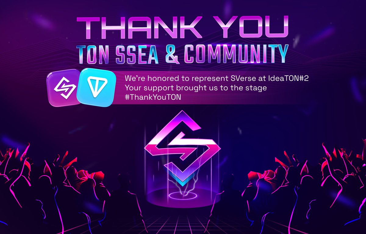 SVerse_Global's tweet photo. 🪙 IdeaTON #2 WRAPPED UP SUCCESSFULLY! 🚀
Huge thanks to @TONSSEA and our amazing community for supporting SVerse on this journey.
🎥 Rewatch our pitch: 👇
#IdeaTON #SVerseOnStage #ThankYouTON #Web3Gaming https://t.co/C4KRhkzOc3