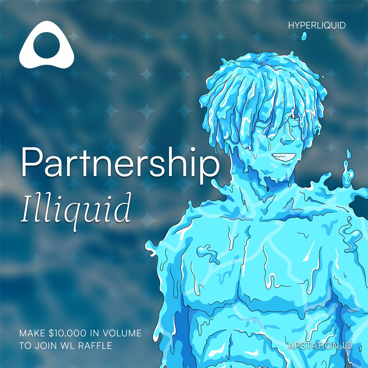 ApStation x Illiquid

Official partnership where everyone who makes $10k volume on <a href="/apstation_io/">ApStation</a> during the event, joins a raffle for 1 of 10 <a href="/Illiquid_nft/">ILLIQUID</a> WL spots.

Duration - one week. Starts today.

Hyperliquid