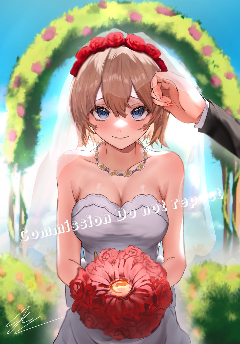 Wedding! <a href="/NDFCaptain/">Noel Defense Force | I love Noel Seeker!</a> 

 #art #commission #Trails #NoelSeeker #TheLegendOfHeroes #Falcom #英雄伝説 #ノエル・シーカー