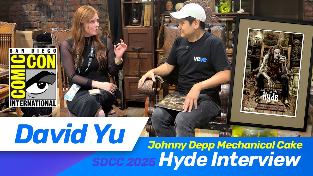 VeVe | Digital Collectibles (@veve_official) on Twitter photo Johnny Depp‑Backed Hyde Graphic Novel: SDCC Interview VeVe CEO David Yu!
Full Interview: youtu.be/3XyWlrfE-cE
Join VeVe CEO <a href="/DavidYuNZ/">David Yu ⭕️</a> and actress Kelsey Sanders at San Diego Comic‑Con 2025 for an exclusive interview at the Mechanical Cake TV Hyde booth.
#SDCC2025 #VeVe Johnny Depp‑Backed Hyde Graphic Novel: SDCC Interview VeVe CEO David Yu!
Full Interview: youtu.be/3XyWlrfE-cE
Join VeVe CEO <a href="/DavidYuNZ/">David Yu ⭕️</a> and actress Kelsey Sanders at San Diego Comic‑Con 2025 for an exclusive interview at the Mechanical Cake TV Hyde booth.
#SDCC2025 #VeVe