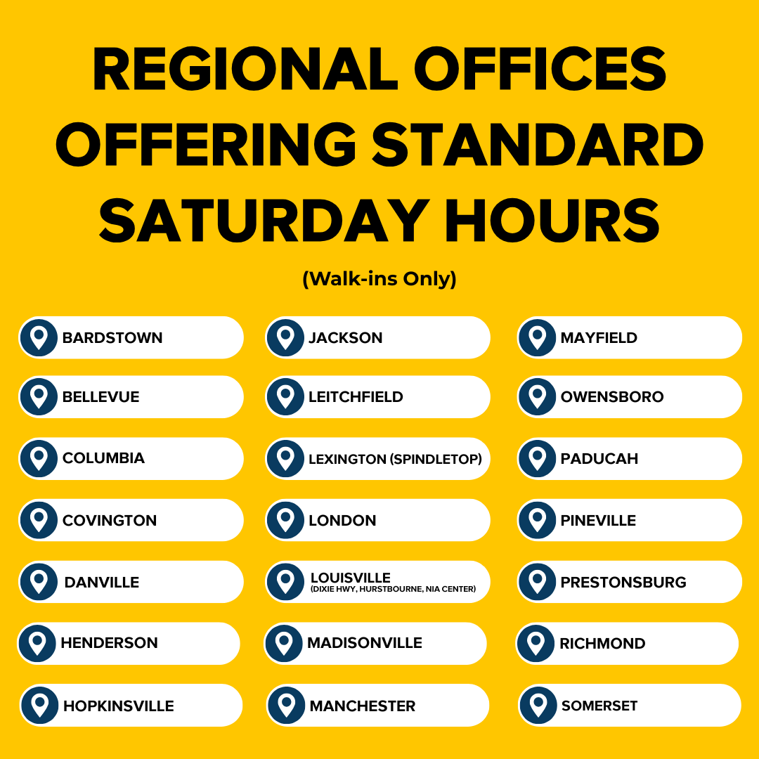 📢 SPECIAL SATURDAY PERMIT TESTING EVENT – AUGUST 2

The <a href="/kystatepolice/">KY State Police</a> is hosting a statewide written testing event on Saturday, August 2, at 12 locations around the state.

📅 Event Date: Saturday, August 2, 2025
⏰ Time: 8:00 AM – 4:00 PM (local time)
✍️ Written permit test