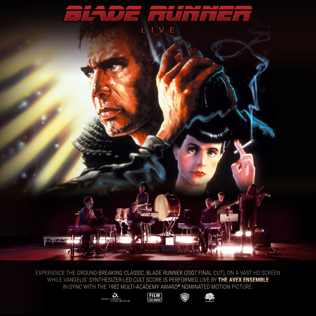 JUST ANNOUNCED! Join us on Feb 1 for Blade Runner Live. Experience Ridley Scott’s multi-Academy Award®-nominated cult classic, on a vast HD screen while Vangelis' synthesiser-led score is performed by The Avex Ensemble. On sale Fri, Aug 1 at 10 a.m.
Info: bit.ly/4fbzQFO