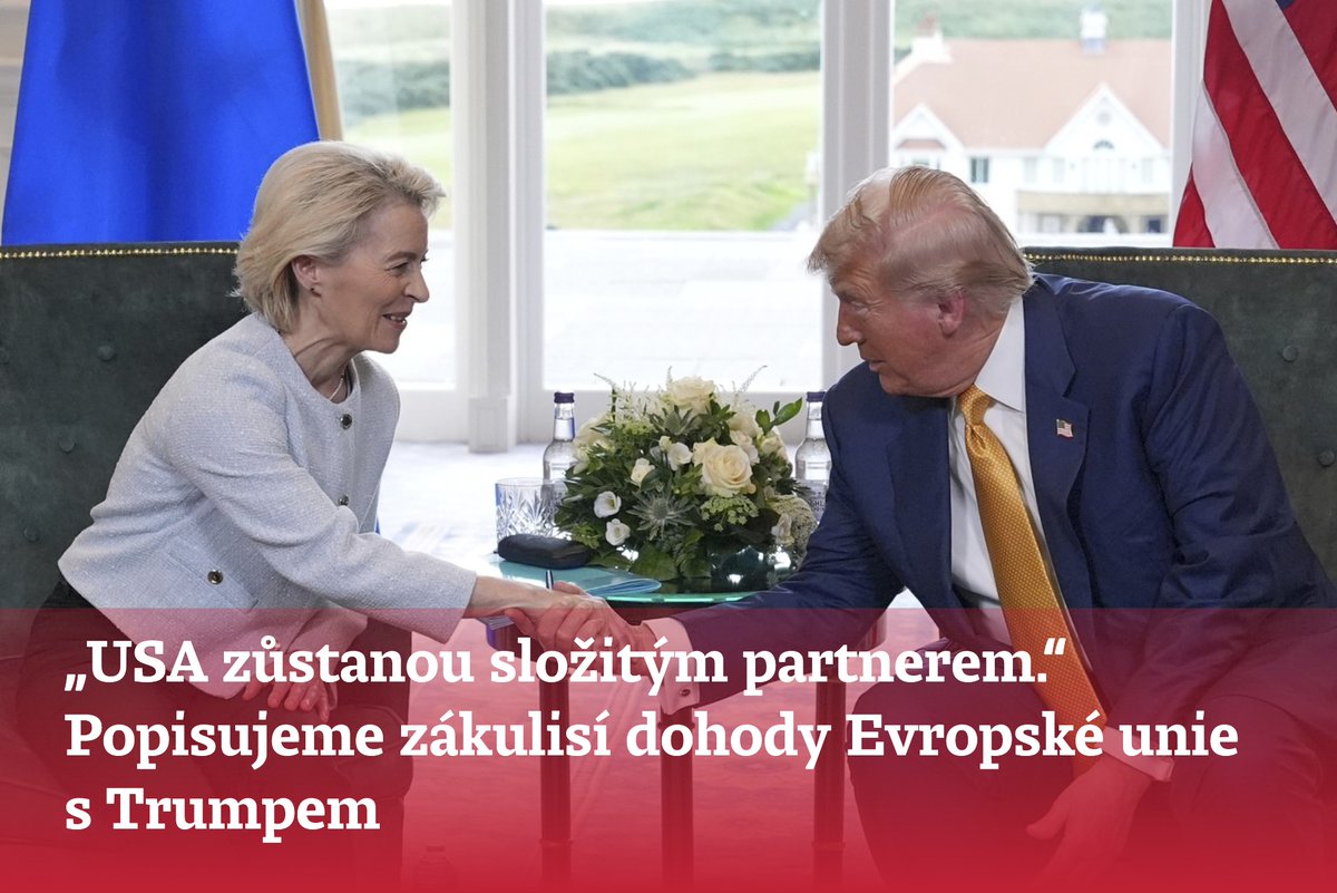 denikn.cz/1796493/
Nedělní jednání mezi EU a USA o clech na začátku vůbec nevypadlo růžové. Na základě hovorů se čtyřmi vysoce postavenými zdroji popisujeme detaily klíčové schůzky v golfovém rezortu ve Skotsku i to, o čem se vůbec nejednalo. Známe i českou pozici
