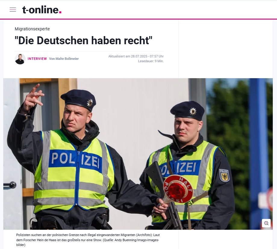 PetrBystronAfD's tweet image. Hein de Haas ist Professor für Migration.
Im Interview mit @tonline sagt er wunderliche Dinge, die man sich auf der Zunge zergehen lassen muss:
◽️ „Viele Politiker und Medien übertreiben das Ausmaß von #Migration und Flucht maßlos und sprechen schnell von einer "Invasion". Das…