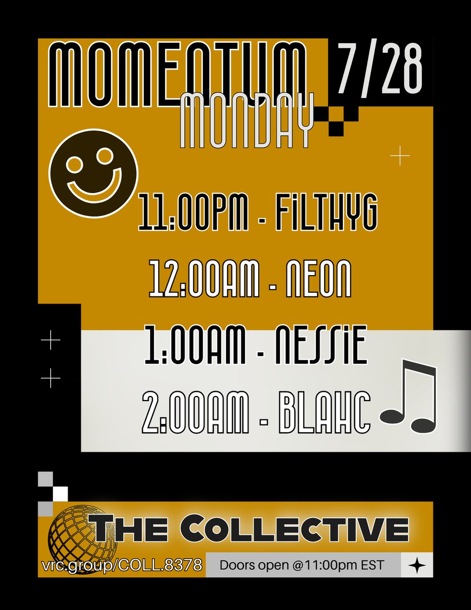 BlahVRC (@blahvrc) on Twitter photo Oh my, look at this fire lineup for <a href="/collectivevrc/">TheCollectiveVR</a> tonight! Will probably play some phonk or wave phonk, depending on the mood tonight. Oh my, look at this fire lineup for <a href="/collectivevrc/">TheCollectiveVR</a> tonight! Will probably play some phonk or wave phonk, depending on the mood tonight.