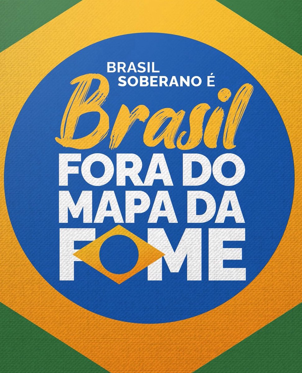 Mais uma vez, o Brasil está fora do Mapa da Fome! Uma vitória do povo e de um governo que pensa no povo!
