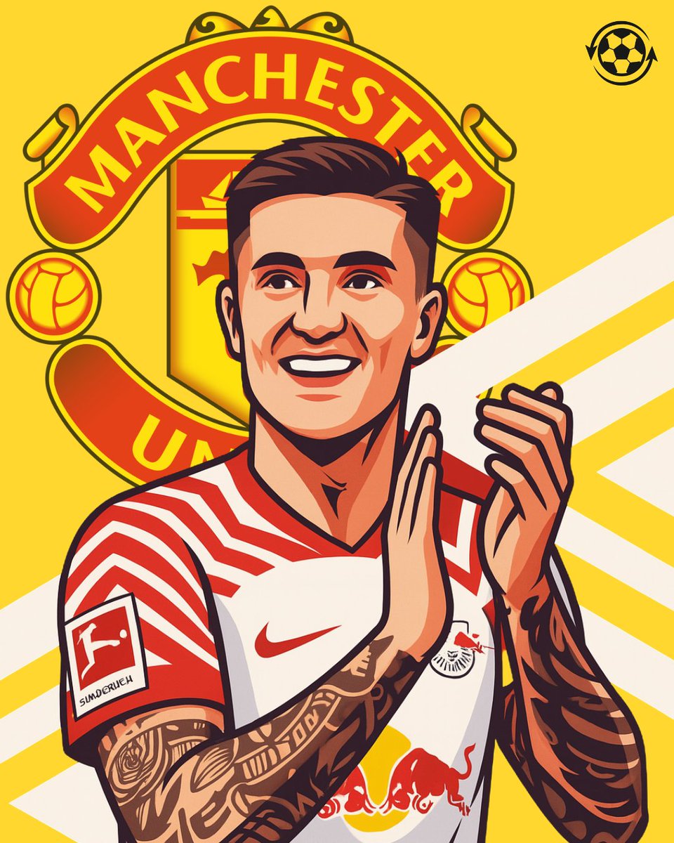 DeadlineDayLive's tweet photo. 🚨 Manchester United are not giving up on Benjamin Sesko and he has has been impressed by their efforts to sign him.

RB Leipzig are now demanding at least €80M.

(Source: @Plettigoal) https://t.co/UcAFENouAo