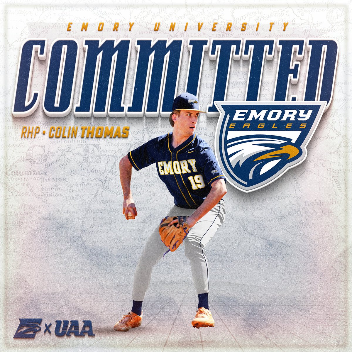 Colin Thomas (@colinjt2026) on Twitter photo Super proud to announce my commitment to Emory University! Thank you to my coaches, teammates, and especially my parents and brother! Go Eagles!
<a href="/CoachToddATL/">Marcus R. Todd</a> <a href="/lightning_ATL/">ATL Lightning Baseball</a> <a href="/EmoryBaseball/">Emory Baseball</a> Super proud to announce my commitment to Emory University! Thank you to my coaches, teammates, and especially my parents and brother! Go Eagles!
<a href="/CoachToddATL/">Marcus R. Todd</a> <a href="/lightning_ATL/">ATL Lightning Baseball</a> <a href="/EmoryBaseball/">Emory Baseball</a>