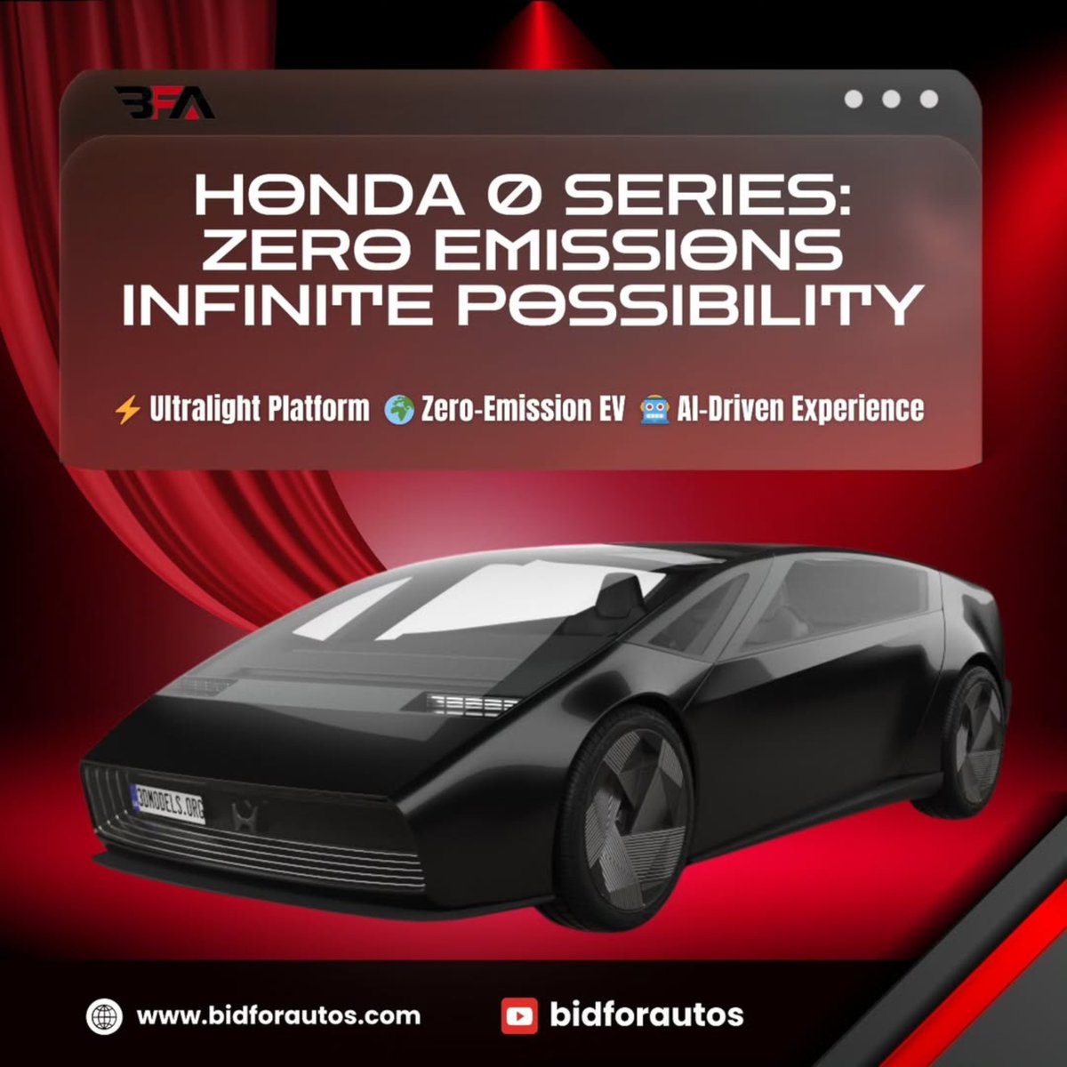 biddingforautos's tweet photo. Honda 0 Series is here.
Zero emissions. Sleek design. AI-powered intelligence. From the bold Saloon to the Space-Hub, this isn’t just an EV—it’s the future on wheels.
♦️ Check Bio
#Honda0Series #EVFuture #CleanDriving|
Visit : https://t.co/OtWcp5gzfU https://t.co/wrLLNk1Obz