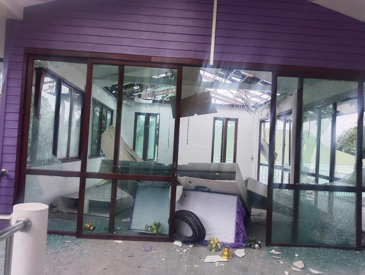 Cambodia commits war crimes in hospital strikes, child deaths

This is Phanom Dongrak Hospital after being damaged by the Cambodians 

 #TruthFromThailand
#CambodiaOpenedFire 
#ไทยกับกัมพูชา