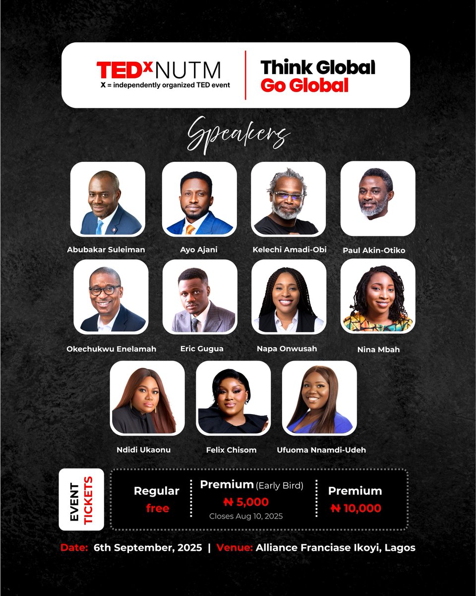 TEDxNUTM's tweet photo. Ready for round two? 😅

We just unlocked another set of incredible speakers for TEDxNUTM 2025!

These folks will blow your mind and get those ideas flowing. 💭✨
Seats are disappearing fast — registration is live!

Hit the link in our bio before it’s too late. 🙌

#TEDxNUTM https://t.co/V0EZxbBWC5