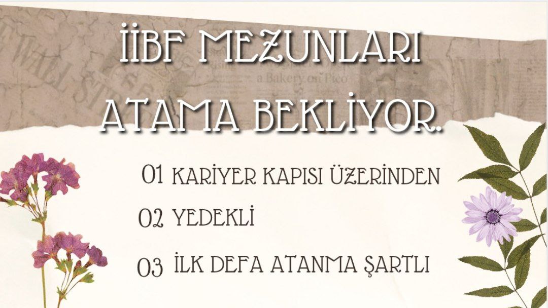 Barış ÇINAR (@brscnr) on Twitter photo Sayısı 1 milyondan fazla olan ve 4 yıl nitelikli eğitim almış İİBF Lisans mezunları
- Mülakatsız,
- 35 yaş şartı olmadan,
- İlk defa atanma şartıyla,
kadro müjdesi bekliyor.
<a href="/eminogluenes/">Dr. Enes Eminoğlu</a>
<a href="/aliozdemirgsb/">Ali ÖZDEMİR 🇹🇷</a>
<a href="/enes_efendioglu/">Dr. Enes Efendioğlu</a>
<a href="/recepalier/">Recep Ali ER</a>
#gsbyeiibfatansin Sayısı 1 milyondan fazla olan ve 4 yıl nitelikli eğitim almış İİBF Lisans mezunları
- Mülakatsız,
- 35 yaş şartı olmadan,
- İlk defa atanma şartıyla,
kadro müjdesi bekliyor.
<a href="/eminogluenes/">Dr. Enes Eminoğlu</a>
<a href="/aliozdemirgsb/">Ali ÖZDEMİR 🇹🇷</a>
<a href="/enes_efendioglu/">Dr. Enes Efendioğlu</a>
<a href="/recepalier/">Recep Ali ER</a>
#gsbyeiibfatansin