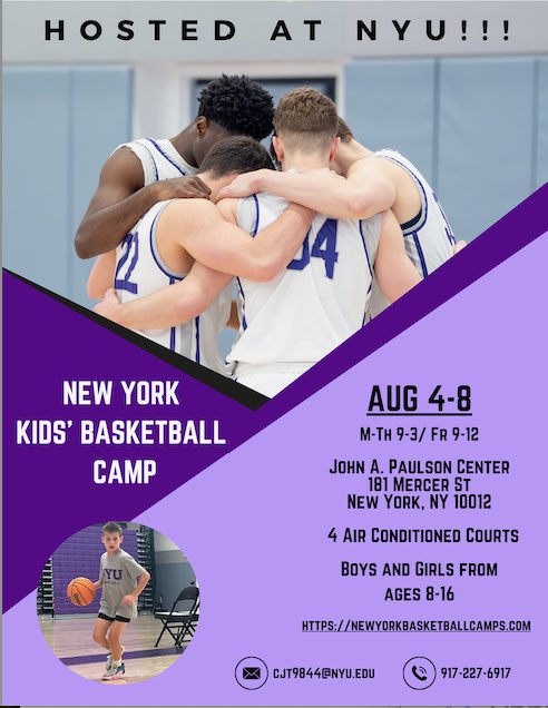 1 week away!  There’s still time to sign up. 👇🏽

Newyorkbasketballcamps.com