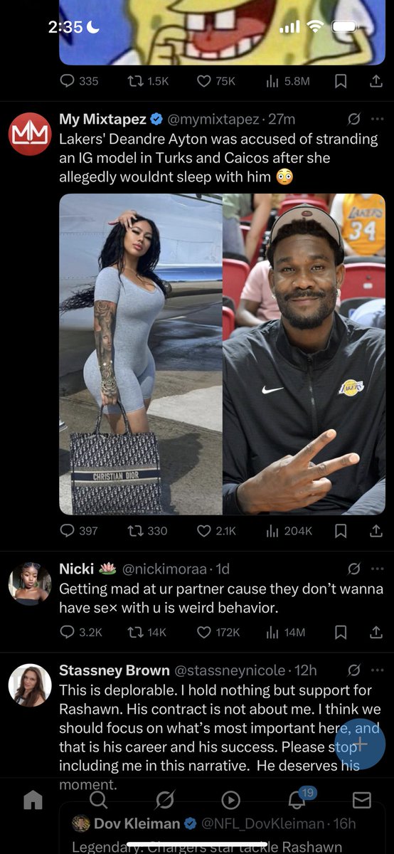 C_Knowledge_414's tweet photo. @nickimoraa My timeline right now. You can’t make this shit up 😂 https://t.co/ea4V0XiNAk