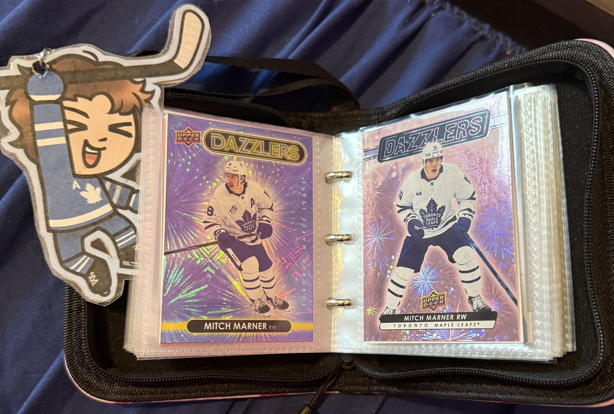 minnelux's tweet image. the pretty princess page in my mitch marner binder (feat. mitch marner keychain from @fishtastix)