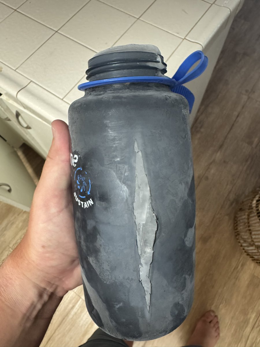 BTC_Elementary's tweet image. Physics wins this time. RIP Nalgene you’ve served me well 🥲