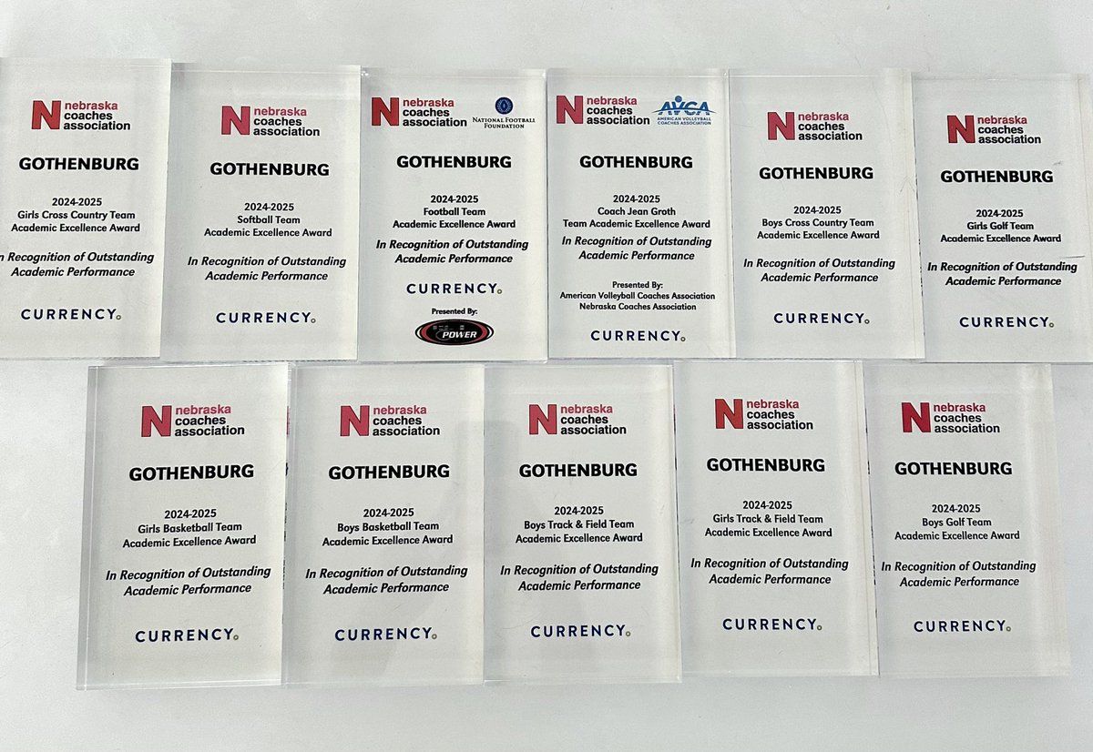Each school year, the Nebraska Coaches Association recognizes teams across fall, winter, and spring sports seasons for outstanding academic achievement. To earn this honor, teams must maintain a cumulative GPA of 3.30 or higher.

Congratulations to our Swede teams!