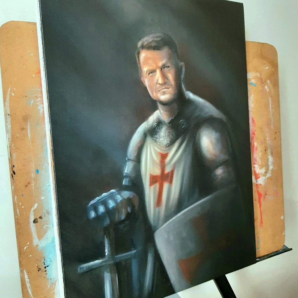 Adam Brimson Designs (@adambrimson) on Twitter photo Defender of The Realm 🏴 <a href="/TRobinsonNewEra/">Tommy Robinson 🇬🇧</a>
The painting now complete. Representing determination and grit.
I am hoping to gift this piece to Tommy should he accept, so please share this with him.
Limited Edition Prints available below. Defender of The Realm 🏴 <a href="/TRobinsonNewEra/">Tommy Robinson 🇬🇧</a>
The painting now complete. Representing determination and grit.
I am hoping to gift this piece to Tommy should he accept, so please share this with him.
Limited Edition Prints available below.