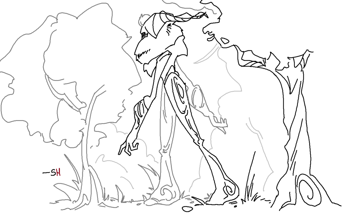 shaco_in_a_box's tweet image. Saw @xForestGuardian passing by, he&apos;s as tall as the trees!!!!